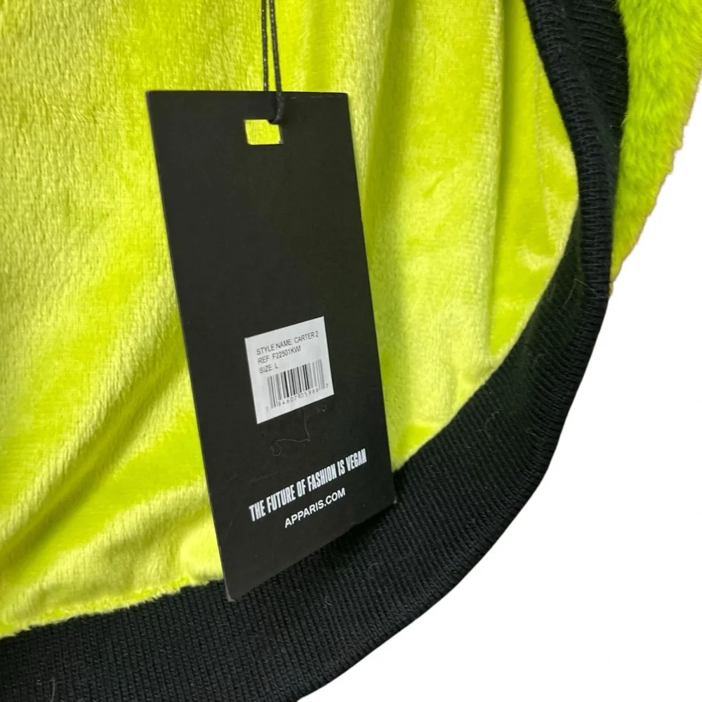 NEW Apparis Faux Fur Green Dog‎ Vest Large